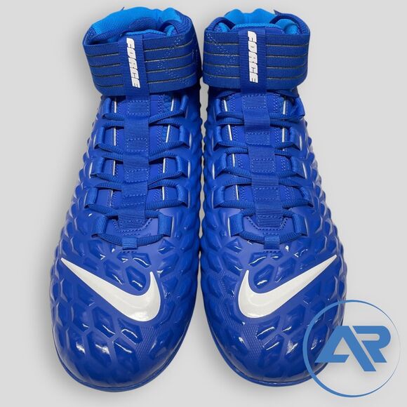 Nike Force Savage Pro 2 Mid Football Cleats Royal Blue White Men's AH4000-400 - Picture 3 of 7